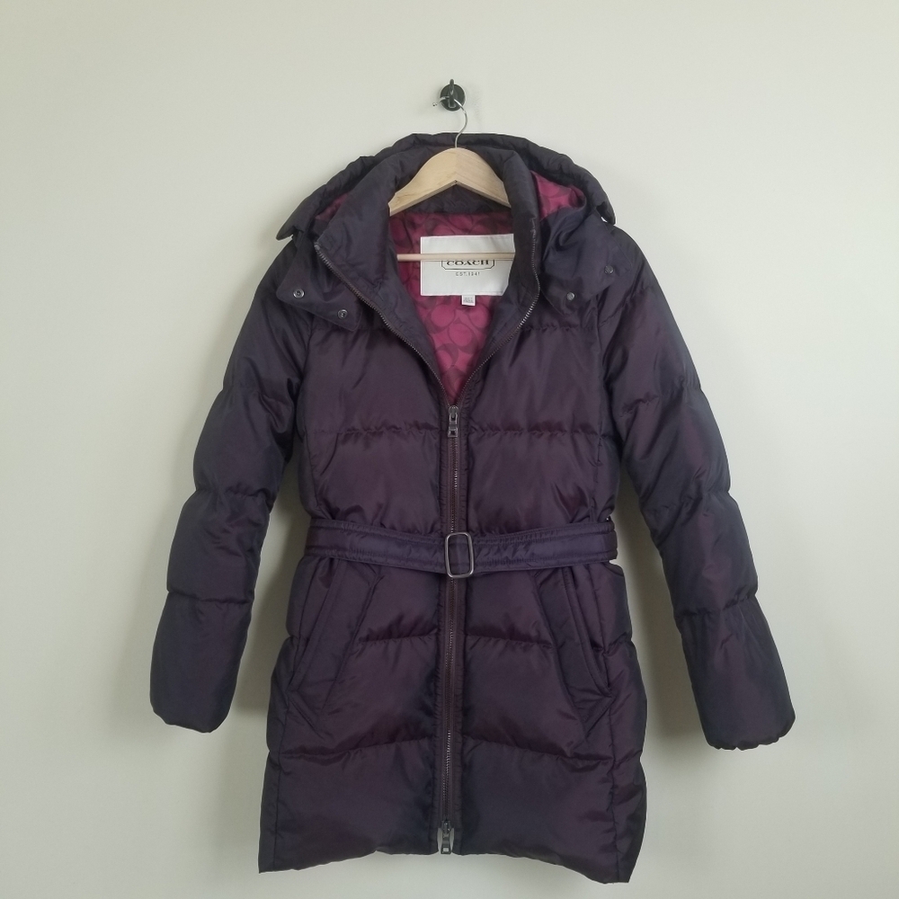 Coach Down Puffer Coat Size XS Bust 35